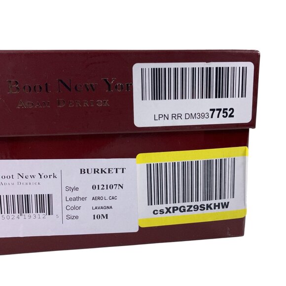 To Boot New York Burkett Cap Toe Lace Up Boots Mens 10M Gray Suede Lug Sole - Picture 9 of 10